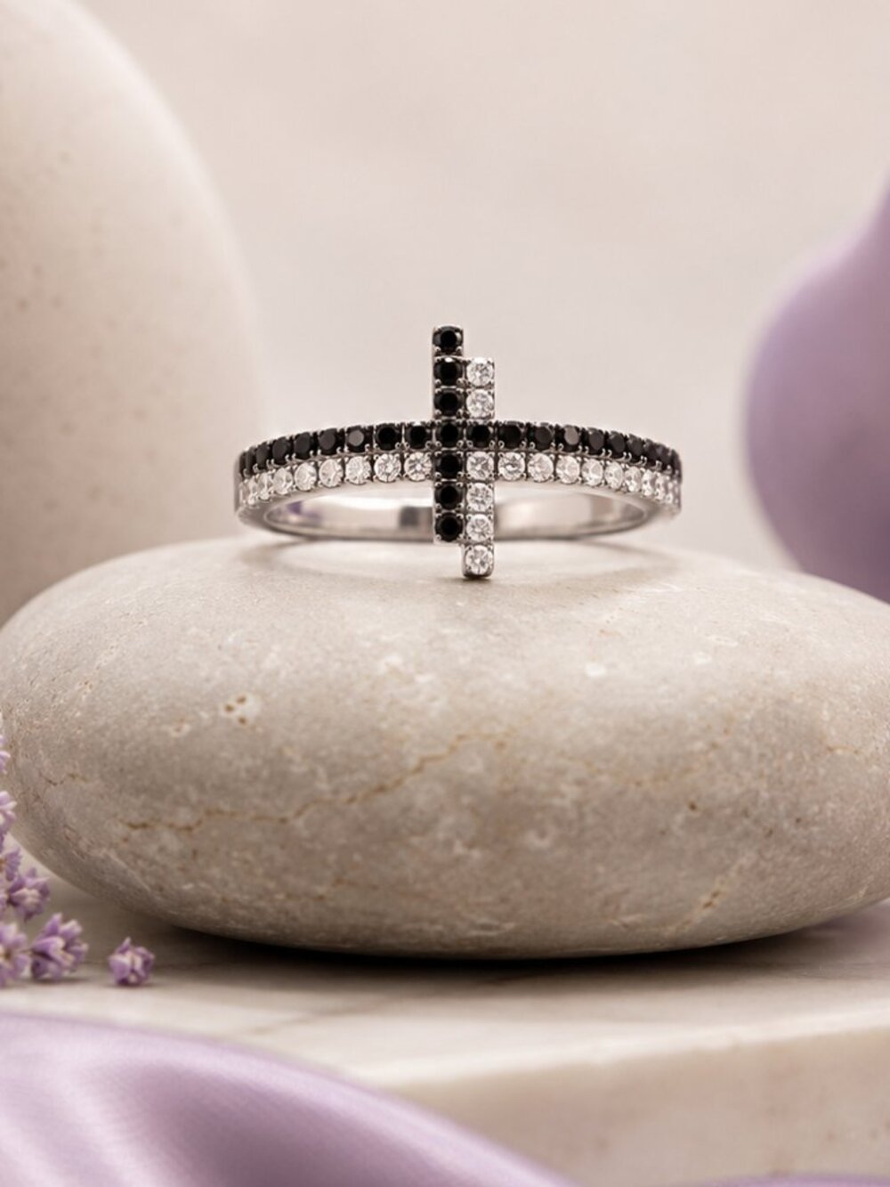 Black & White Diamond Statement Ring